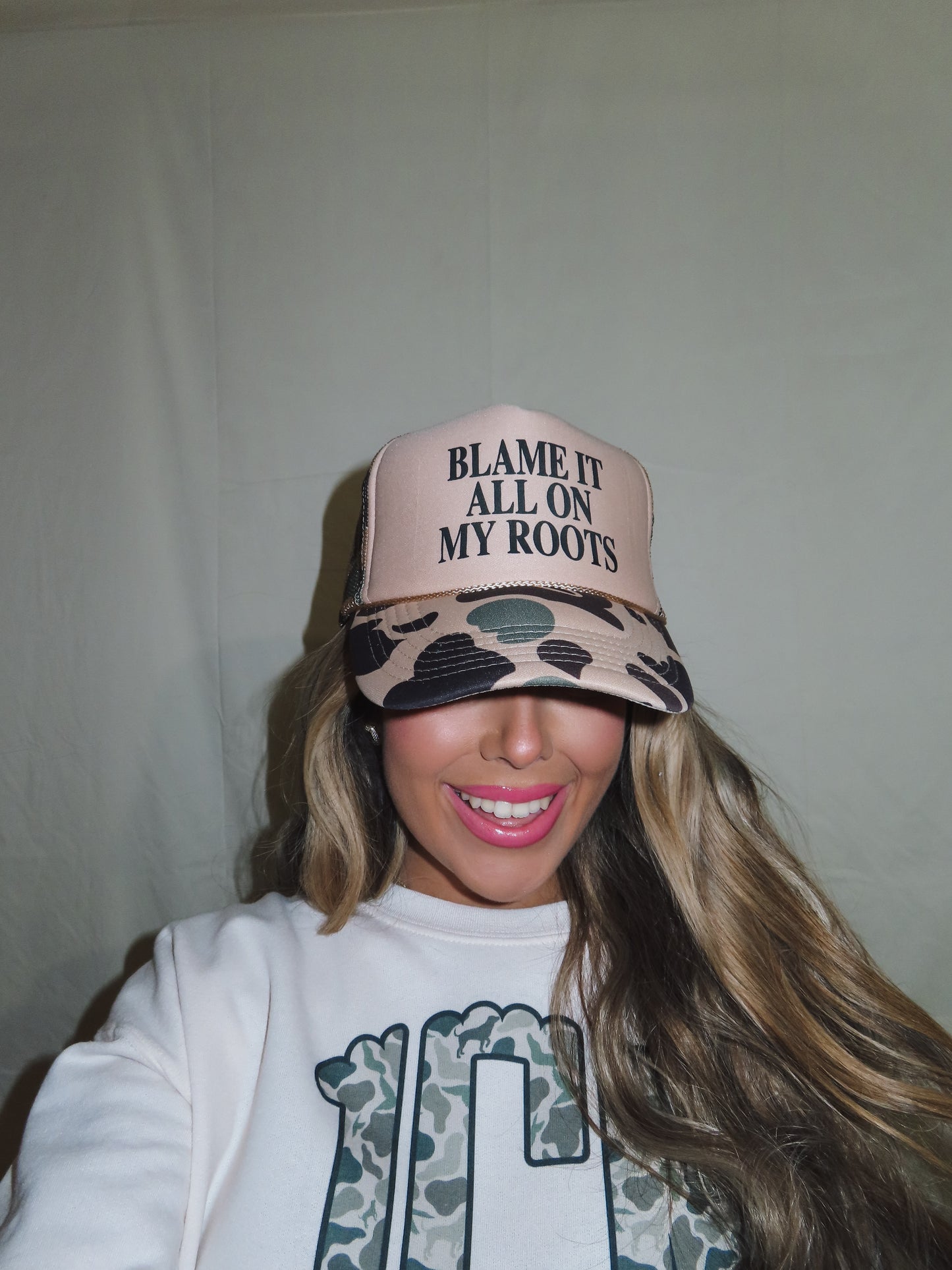 Blame It All On My Roots Trucker Hat